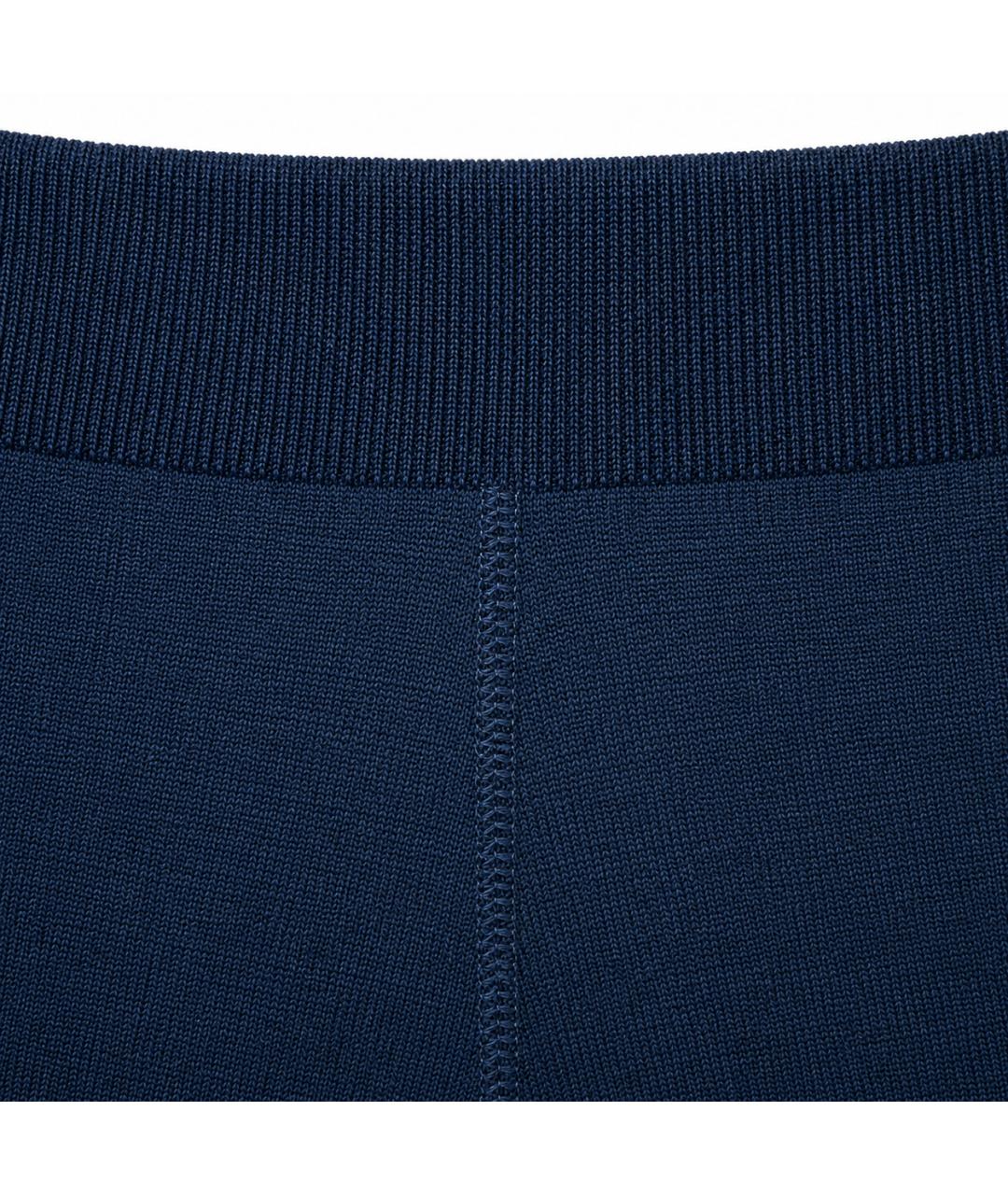 JIL SANDER Темно-синие шерстяные брюки узкие, фото 2