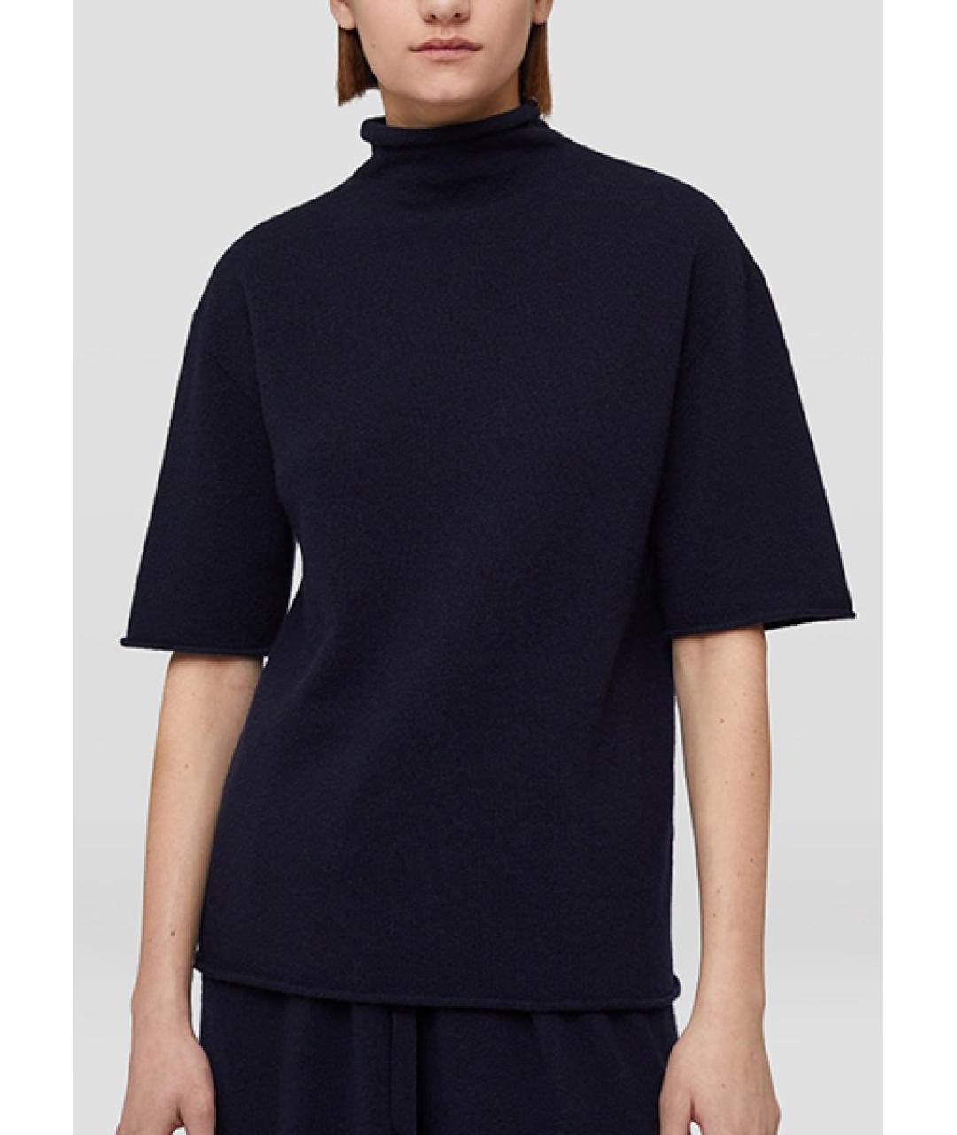 JIL SANDER Темно-синий кашемировый джемпер / свитер, фото 6