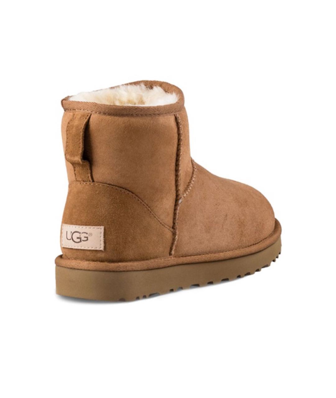 UGG AUSTRALIA Коричневые замшевые полусапоги, фото 4