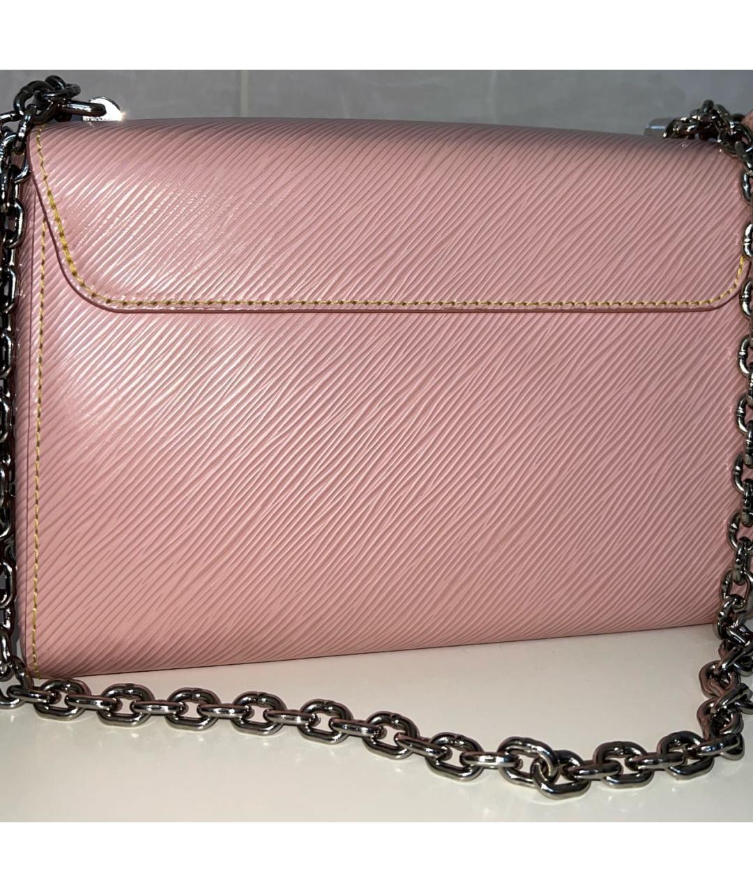 LOUIS VUITTON Розовая кожаная сумка через плечо, фото 3