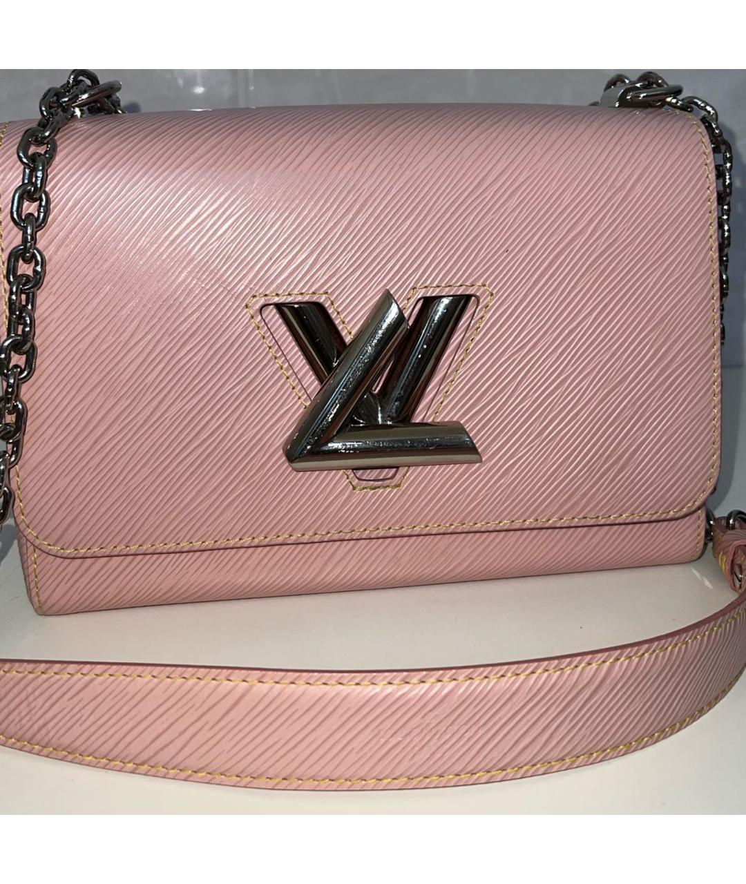 LOUIS VUITTON Розовая кожаная сумка через плечо, фото 5