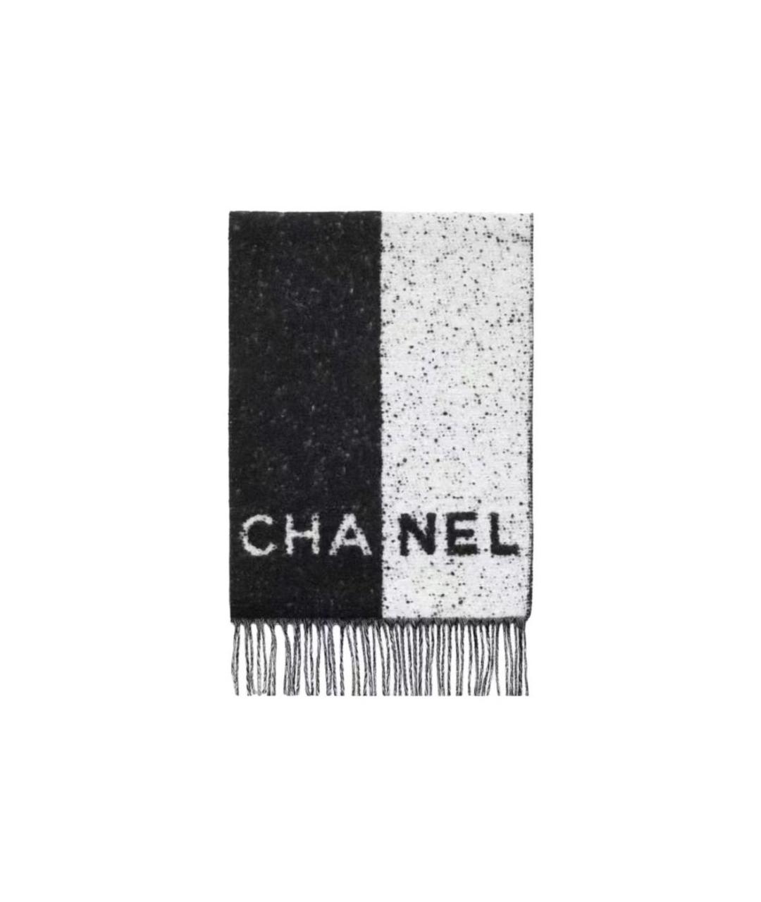 CHANEL Черный шарф, фото 1