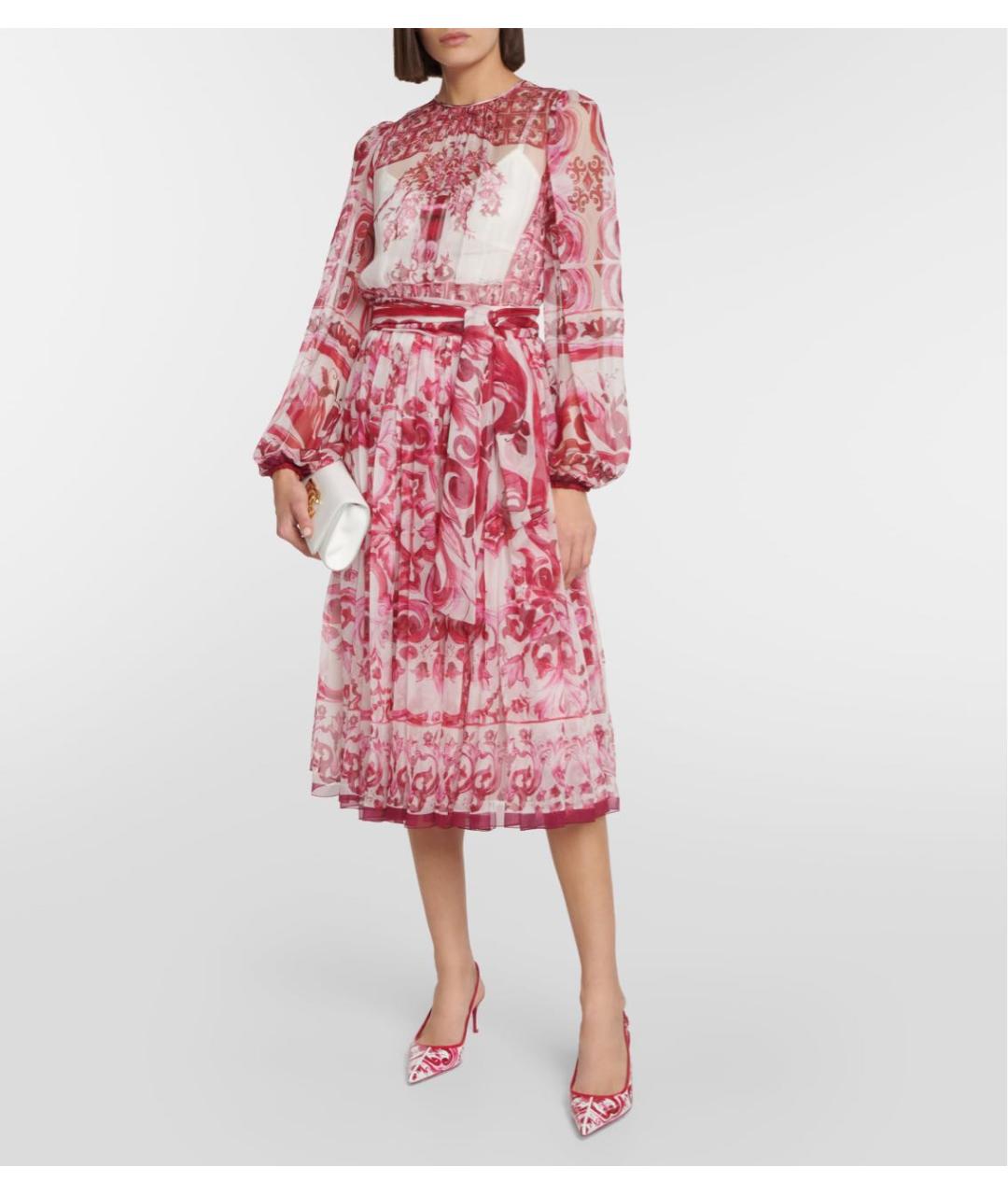 DOLCE&GABBANA Шелковое коктейльное платье, фото 4