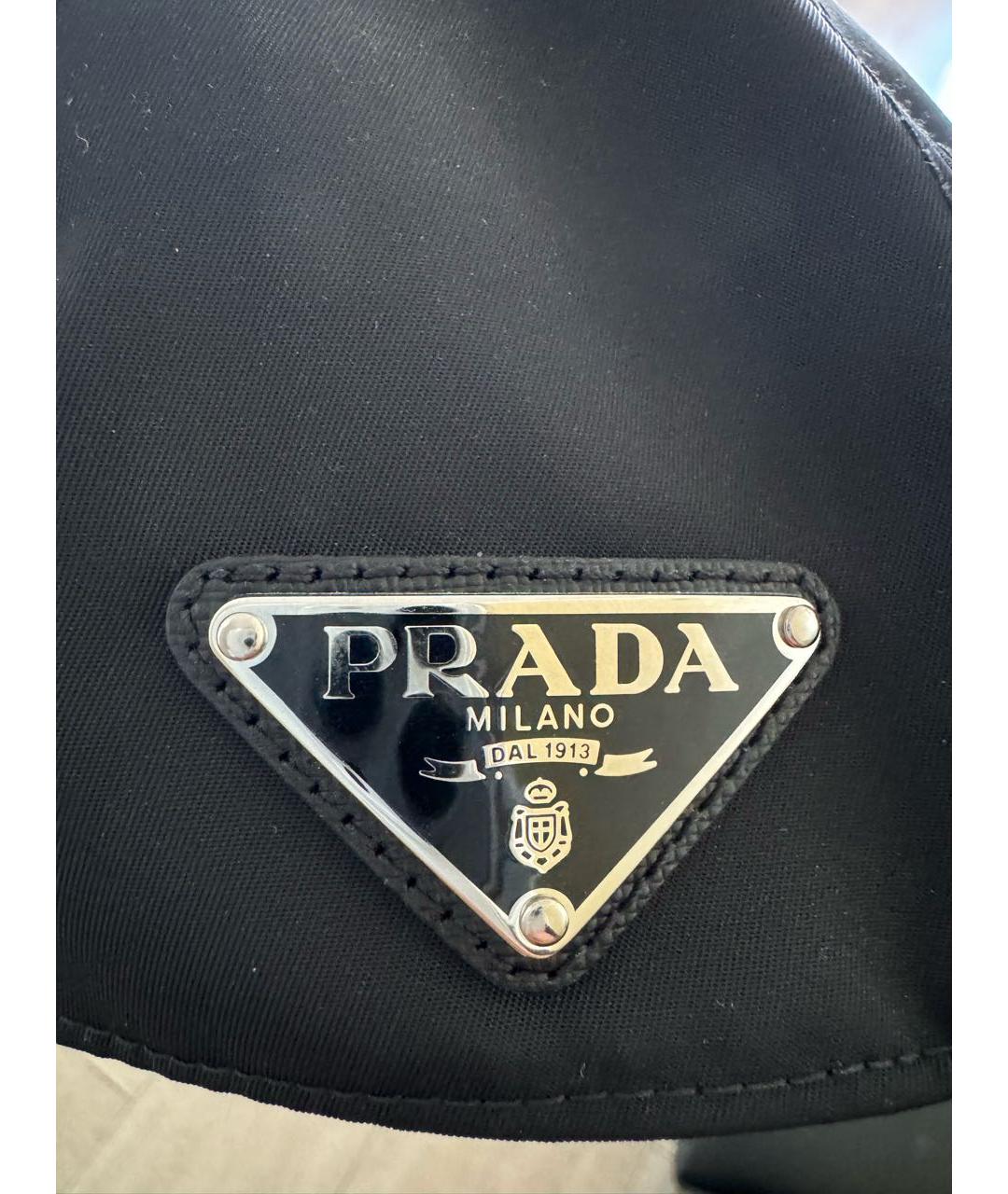 PRADA Черная кепка, фото 3