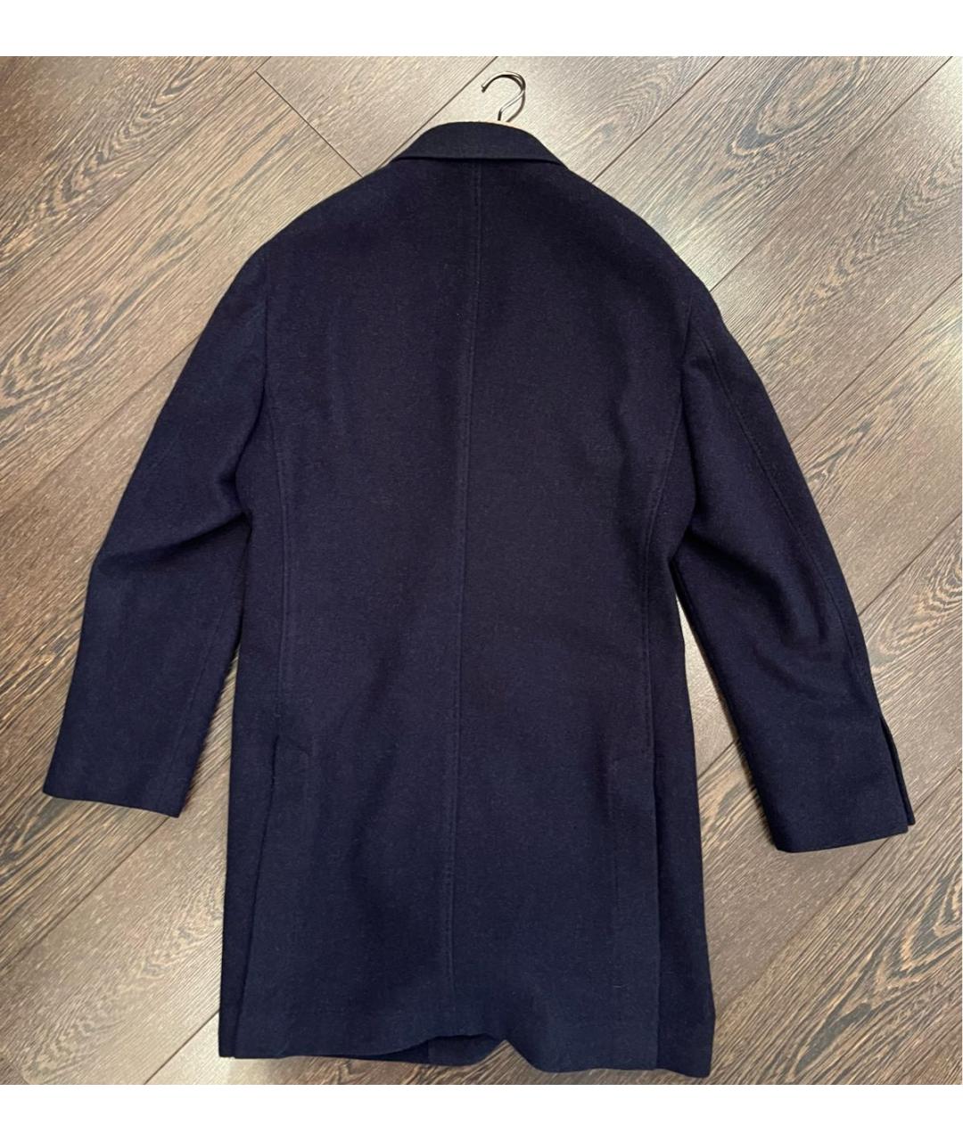 BRUNELLO CUCINELLI Темно-синее кашемировое пальто, фото 2