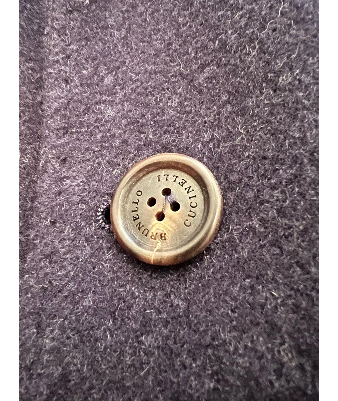 BRUNELLO CUCINELLI Темно-синее кашемировое пальто, фото 8