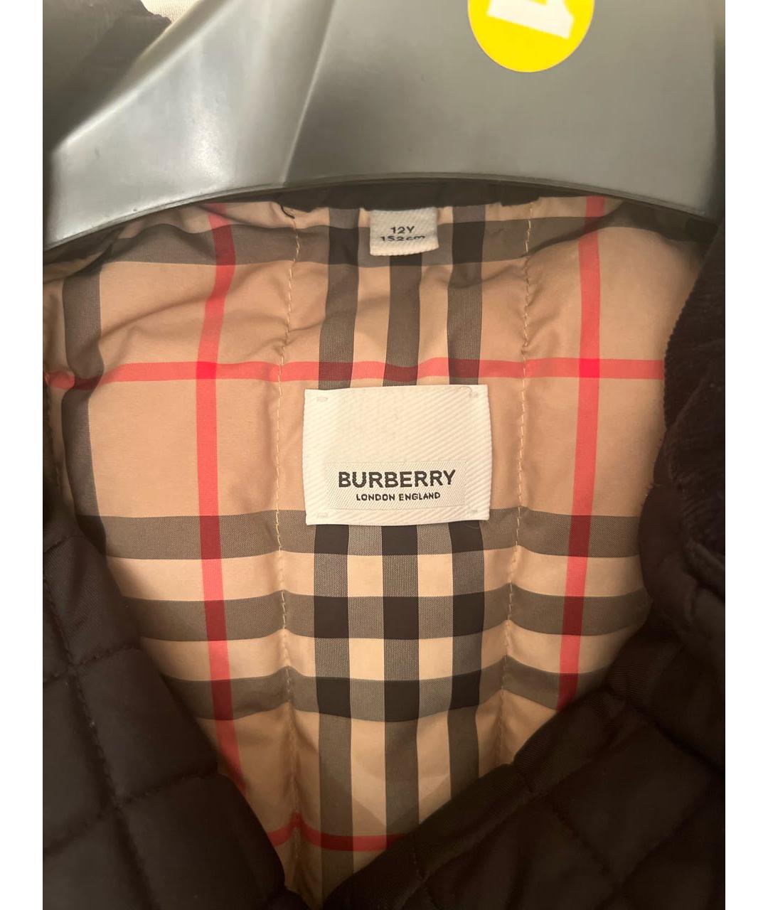 BURBERRY Черная хлопковая куртка, фото 3