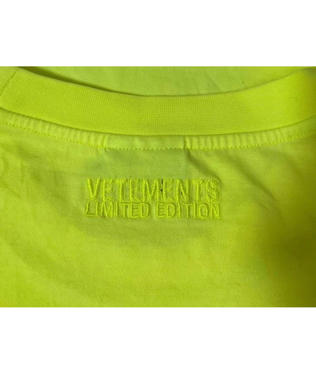 VETEMENTS Хлопковая футболка, фото 4