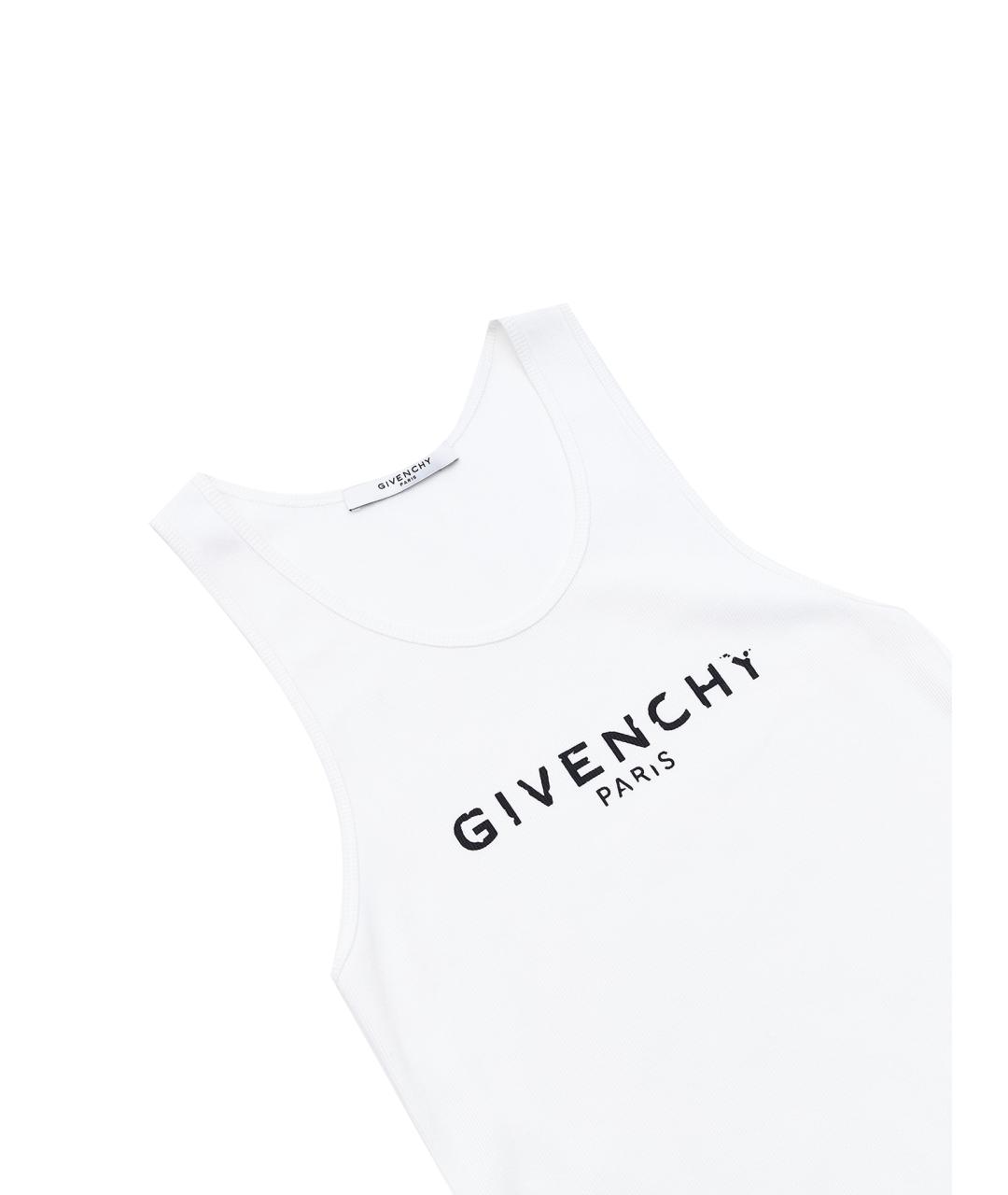 GIVENCHY Белая хлопковая майка, фото 3