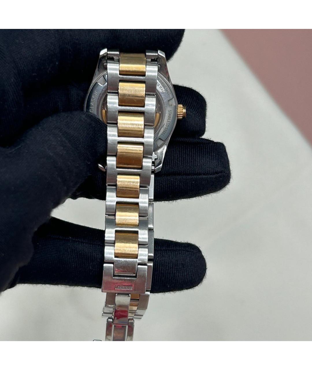 LONGINES Черные часы из розового золота, фото 6
