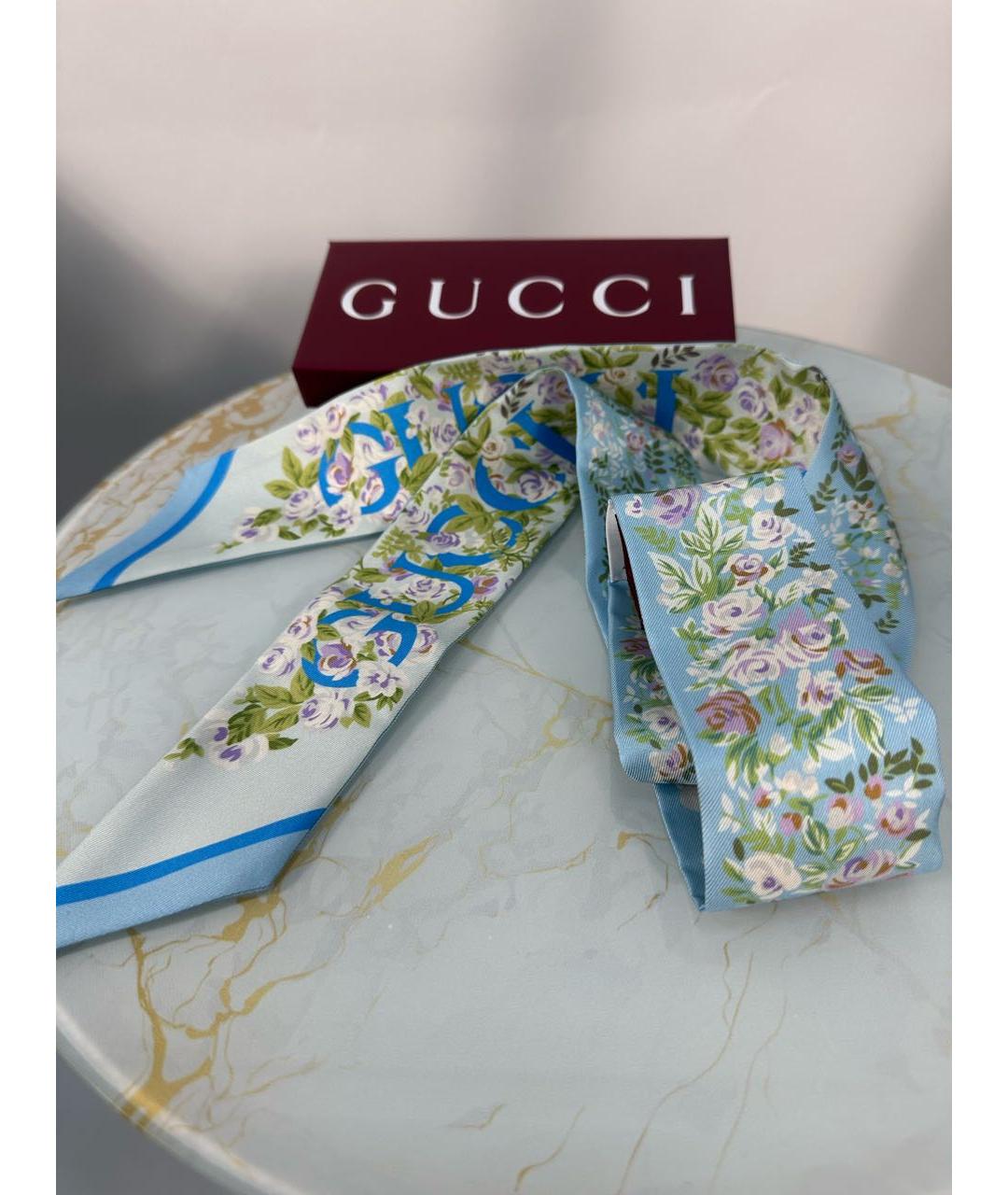 GUCCI Мульти шелковый платок, фото 6