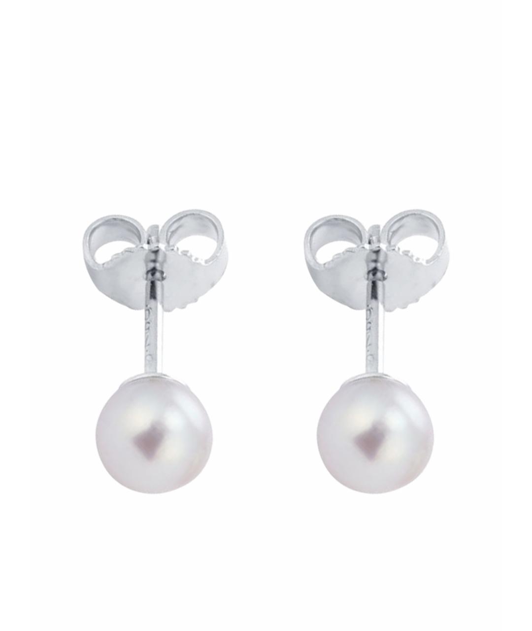 Mikimoto Серебряные жемчужные серьги, фото 1