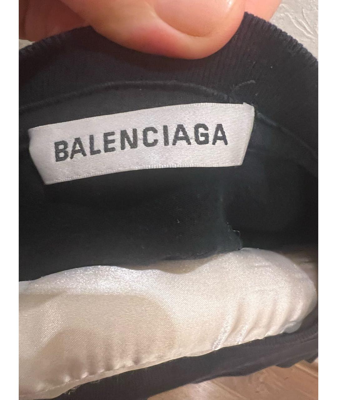 BALENCIAGA Черная хлопковая футболка, фото 3