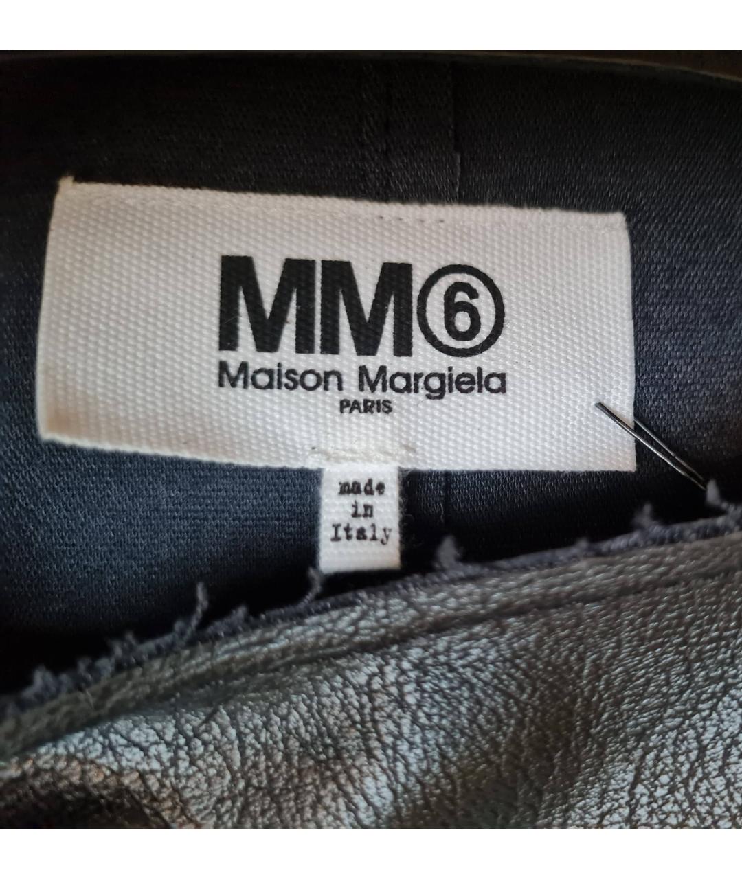 MM6 MAISON MARGIELA Черное вискозное повседневное платье, фото 3