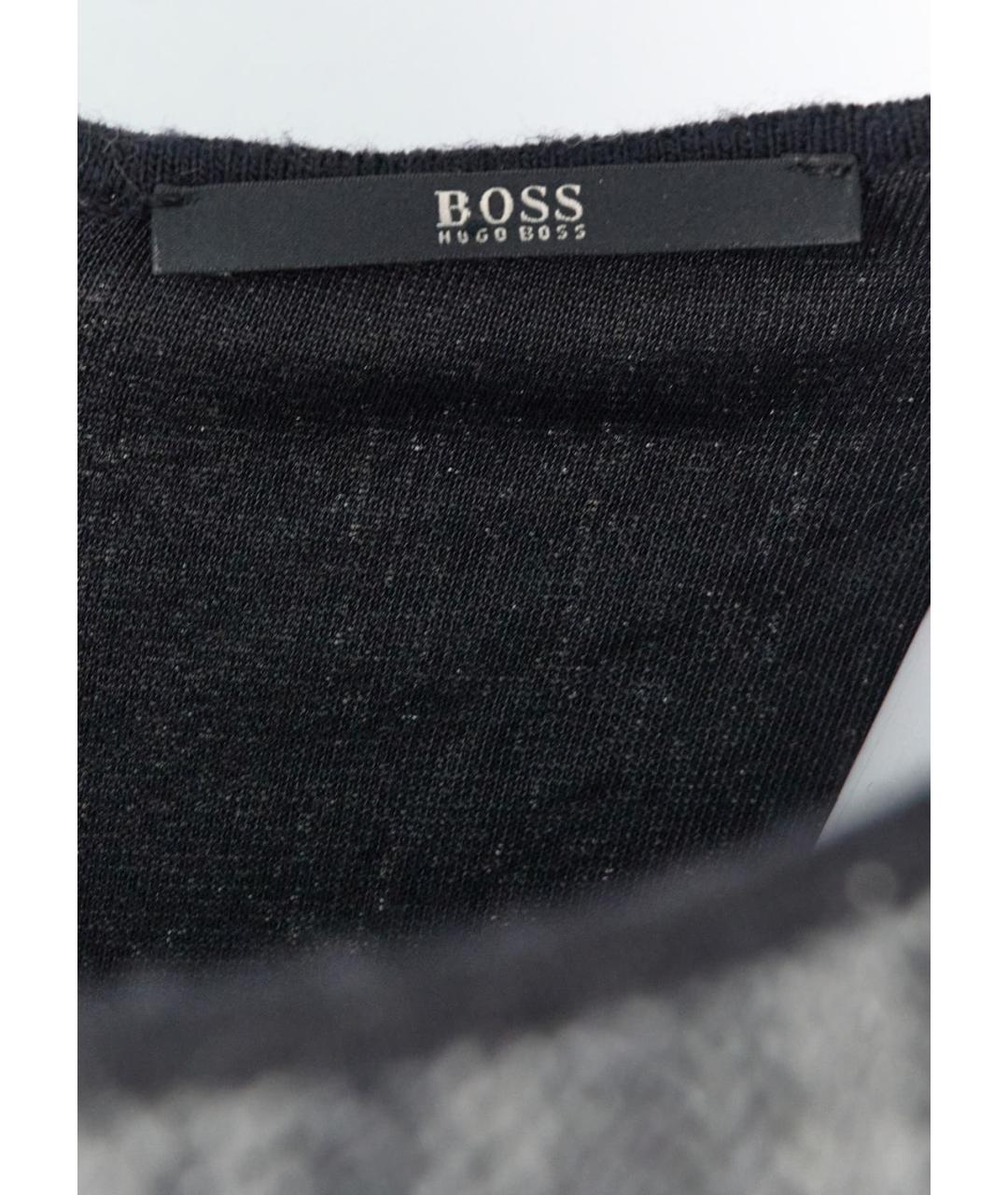 HUGO BOSS Серое шерстяное повседневное платье, фото 3