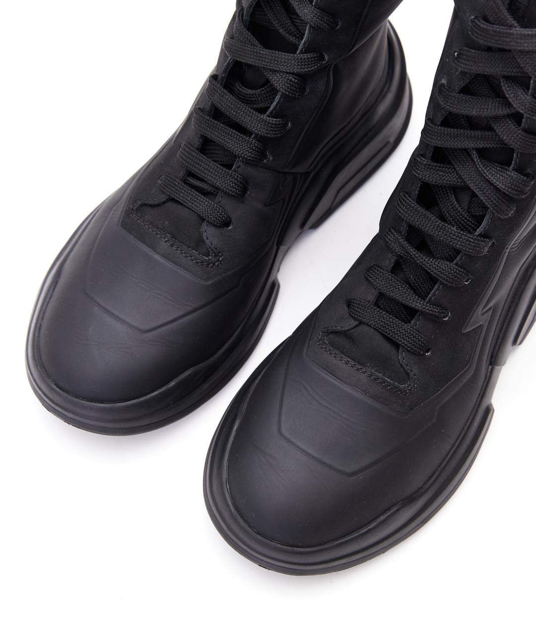 PRADA Черные текстильные ботинки, фото 4