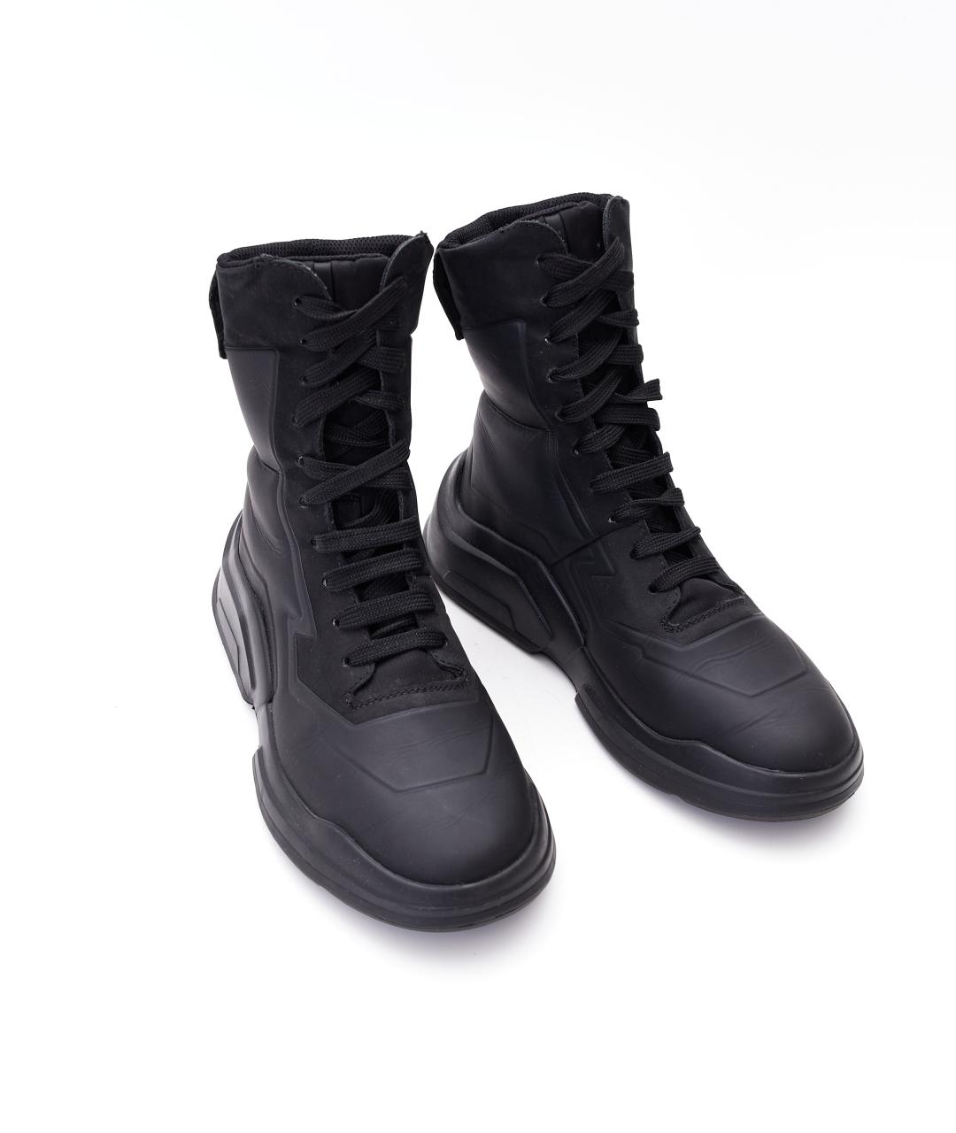 PRADA Черные текстильные ботинки, фото 3