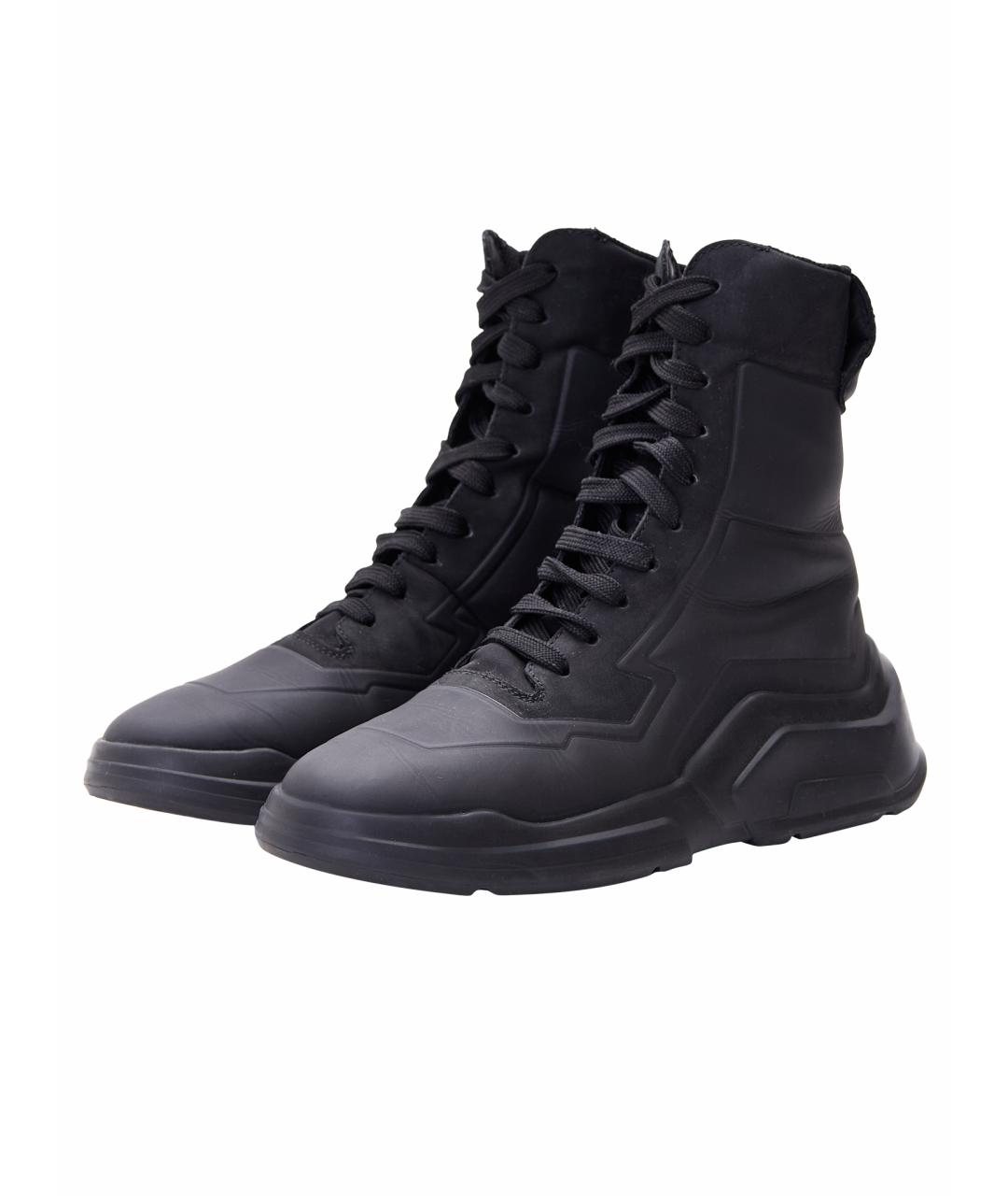 PRADA Черные текстильные ботинки, фото 6