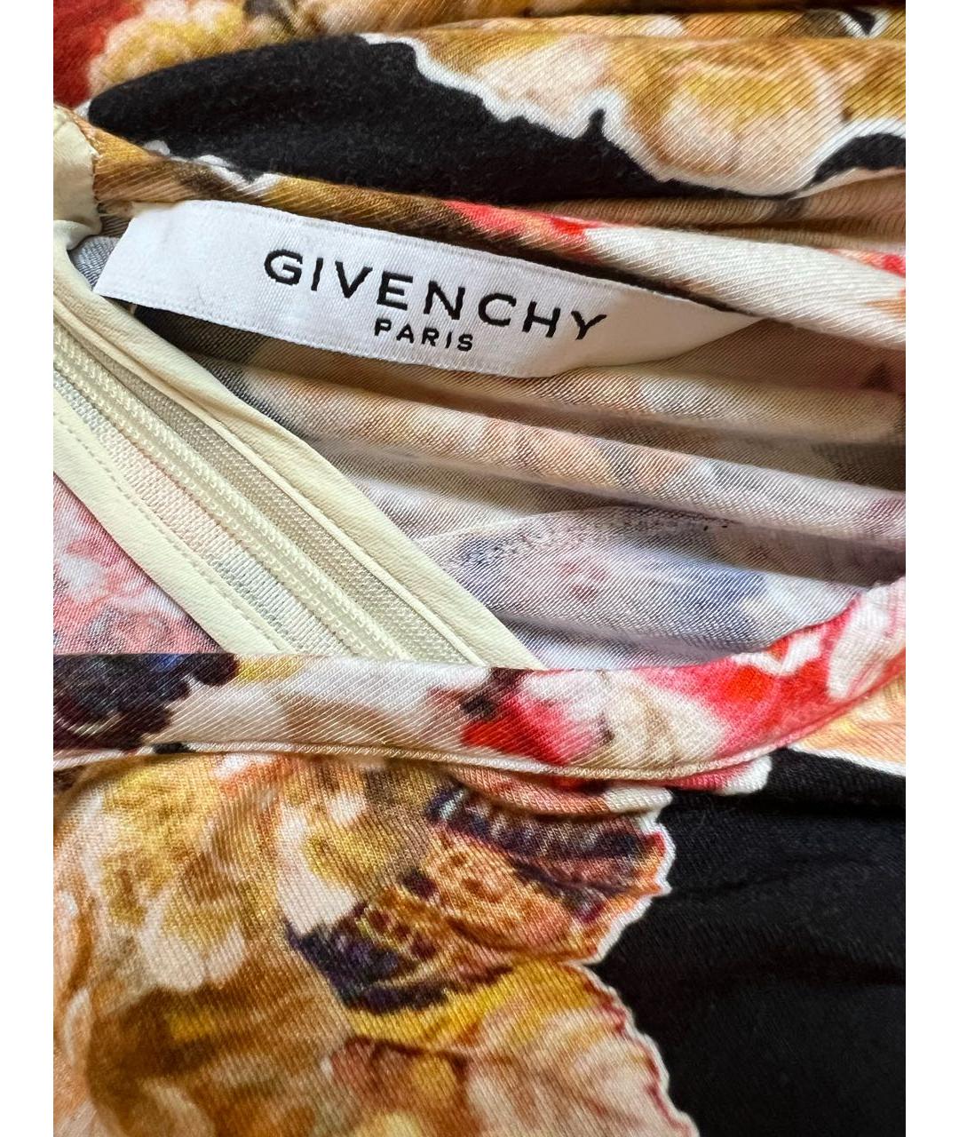 GIVENCHY Мульти хлопко-эластановое повседневное платье, фото 3