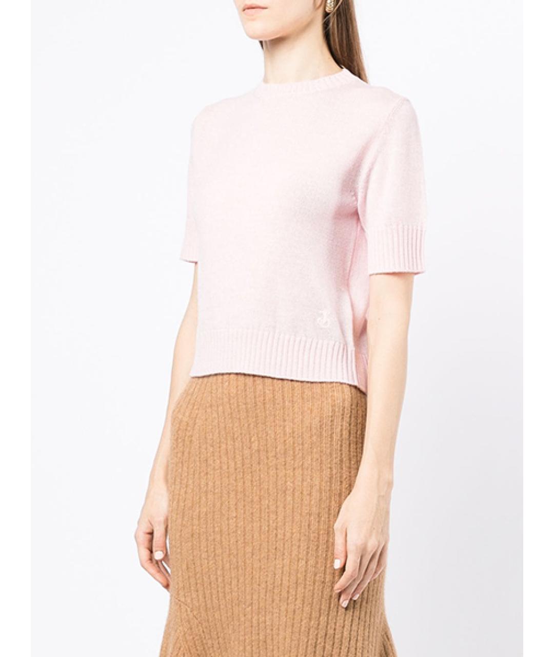 JIL SANDER Розовый шерстяной джемпер / свитер, фото 3