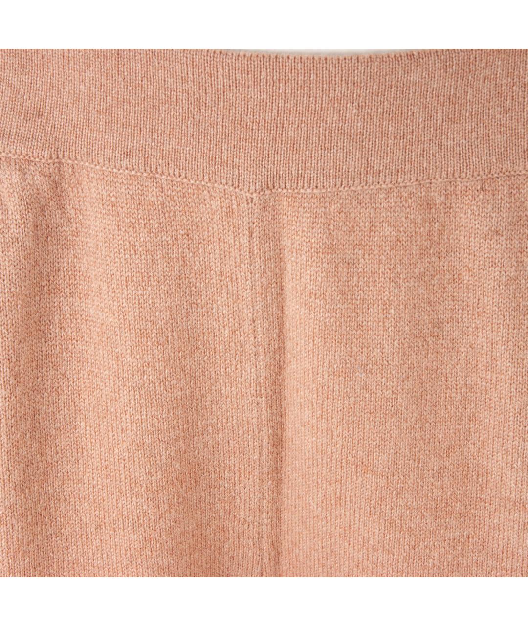 JIL SANDER Бежевые кашемировые спортивные брюки и шорты, фото 2