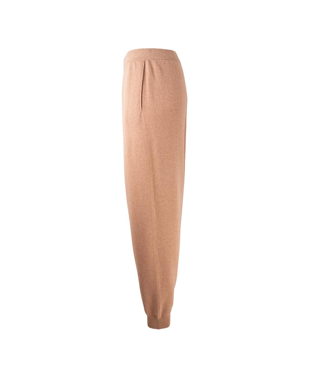 JIL SANDER Бежевые кашемировые спортивные брюки и шорты, фото 3