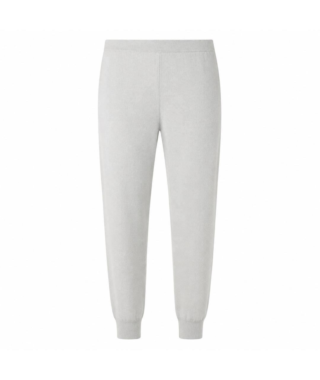 JIL SANDER Серые кашемировые спортивные брюки и шорты, фото 1