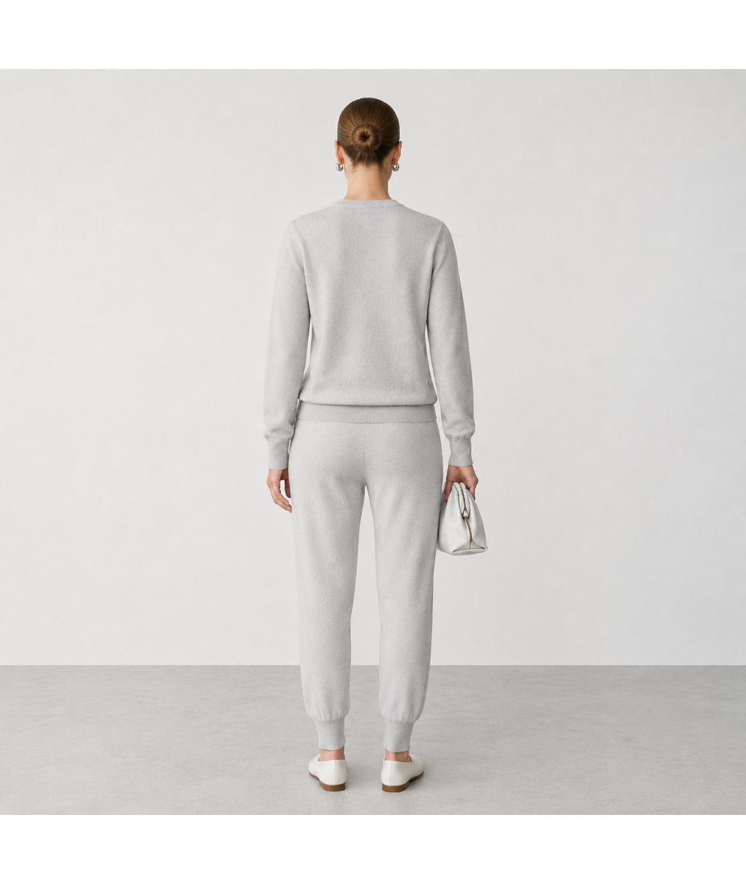 JIL SANDER Серые кашемировые спортивные брюки и шорты, фото 7