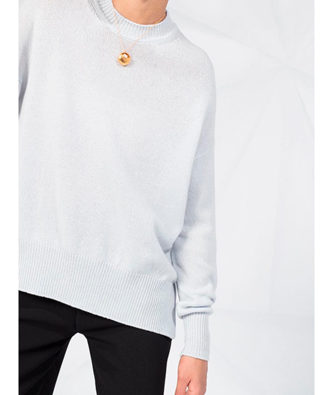 JIL SANDER Серый кашемировый джемпер / свитер, фото 5
