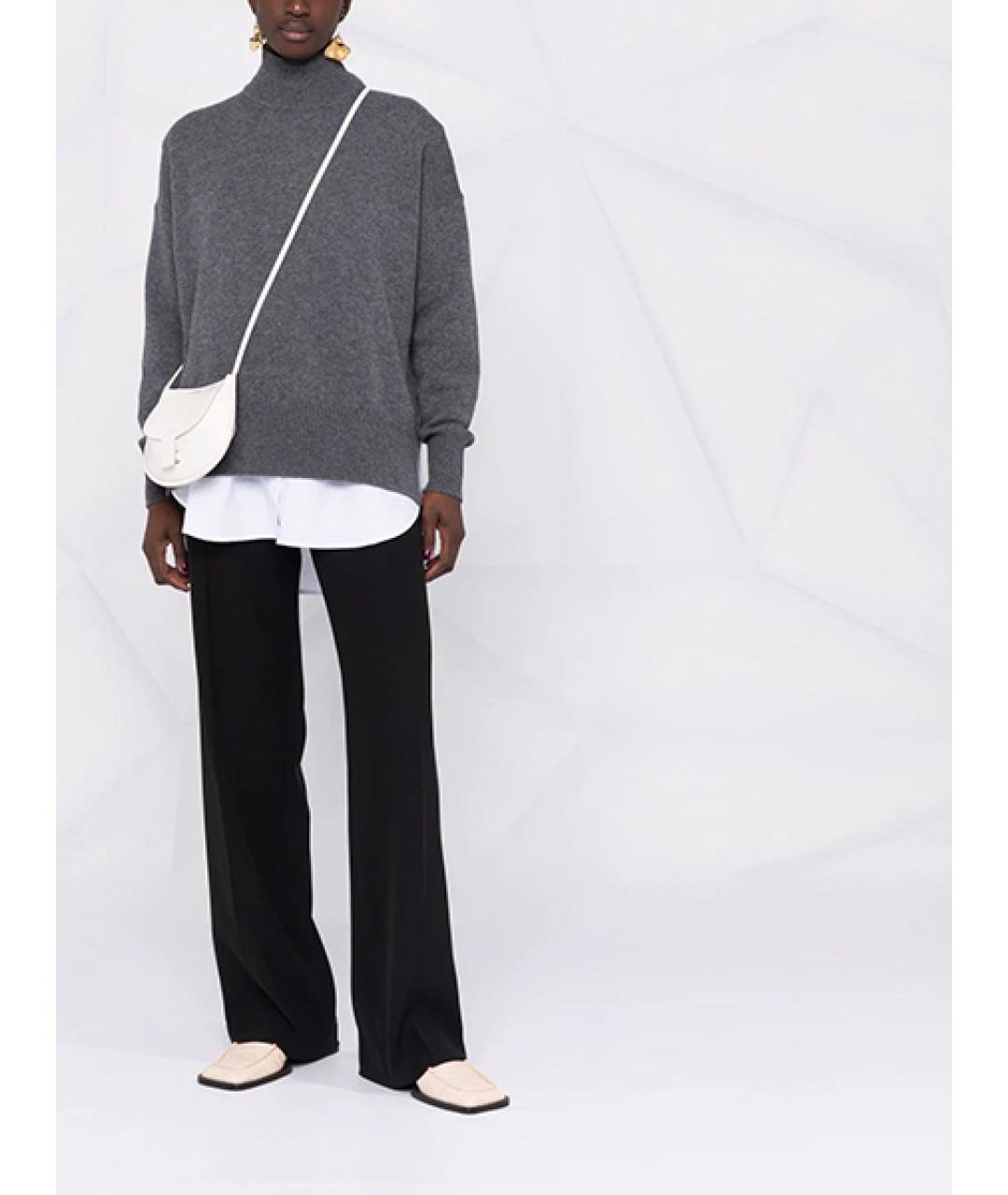 JIL SANDER Серый кашемировый джемпер / свитер, фото 2