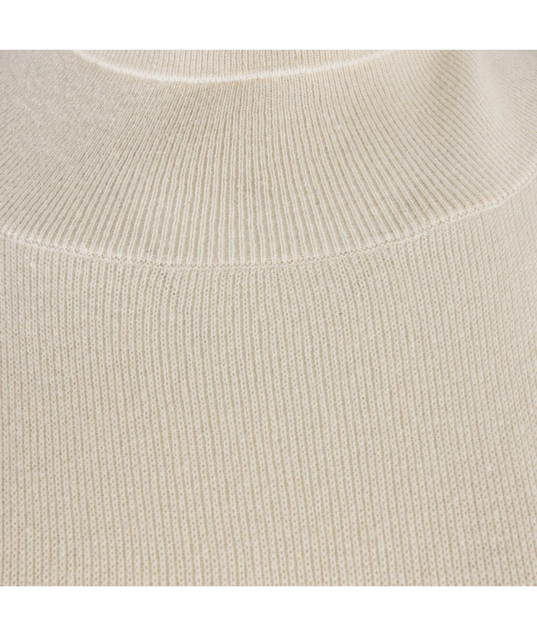 JIL SANDER Бежевое шерстяное платье, фото 5