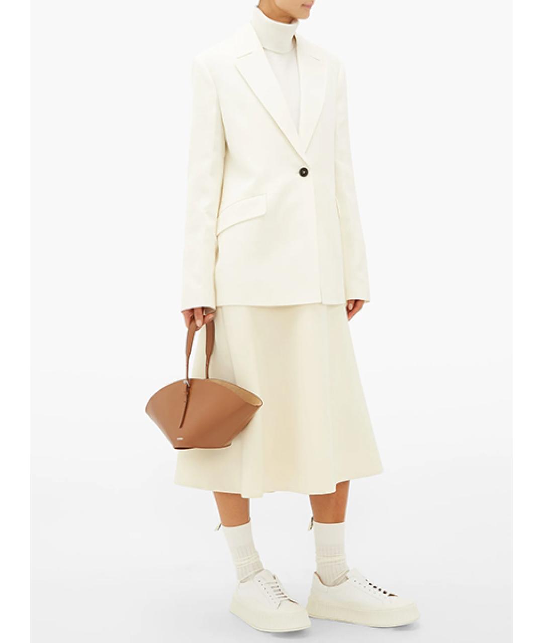 JIL SANDER Бежевые носки, чулки и колготы, фото 3