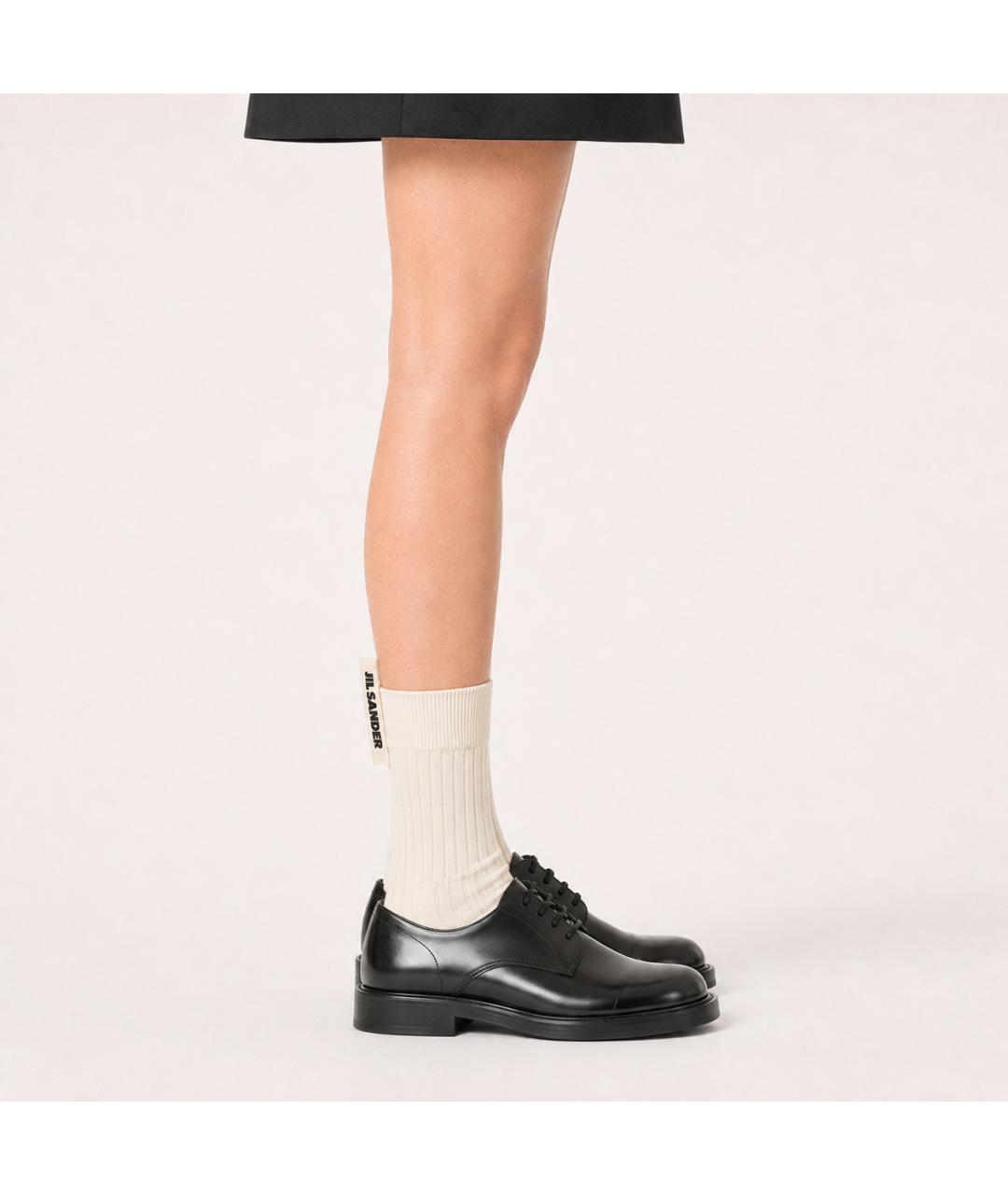 JIL SANDER Бежевые носки, чулки и колготы, фото 8