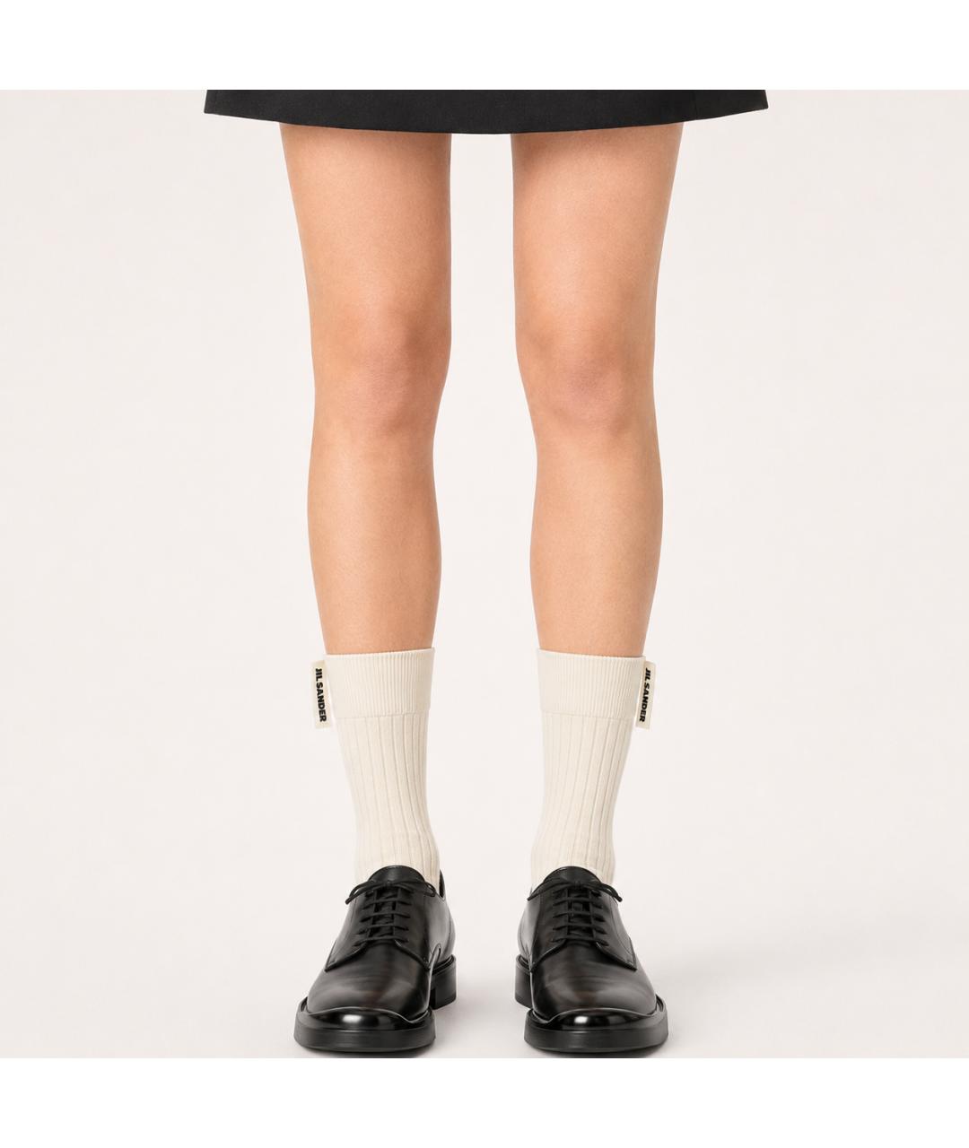 JIL SANDER Бежевые носки, чулки и колготы, фото 7