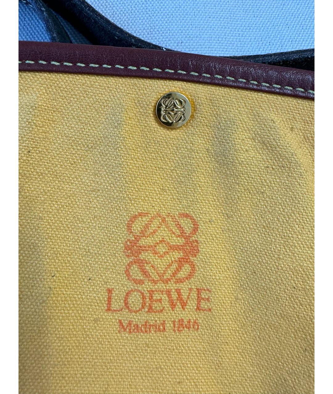 LOEWE Коричневая замшевая сумка через плечо, фото 7