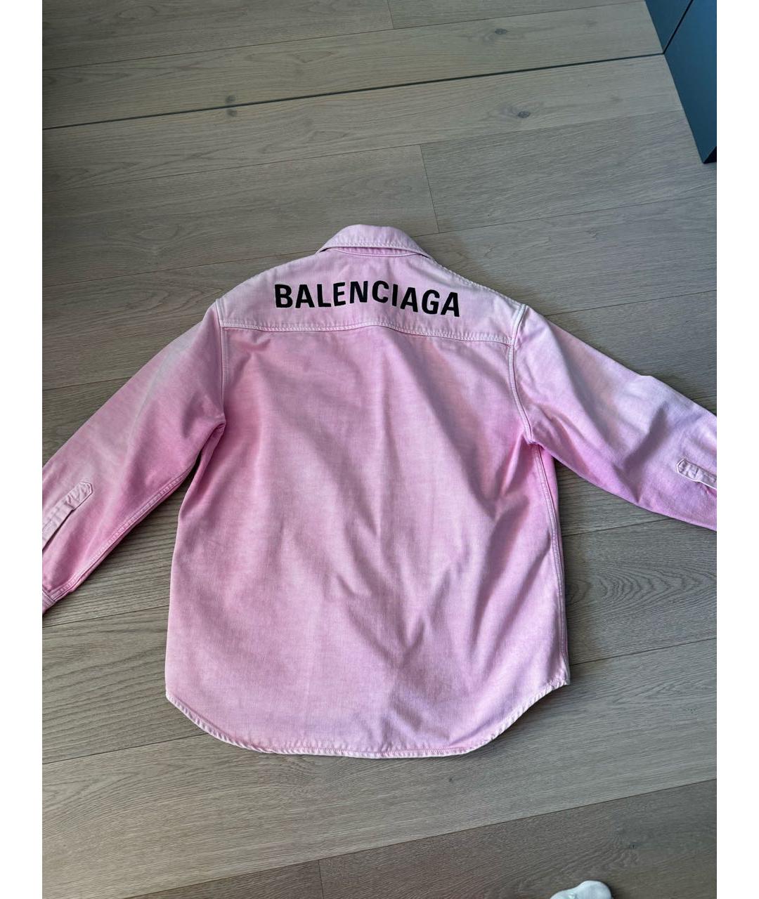 BALENCIAGA Розовая замшевая рубашка, фото 2