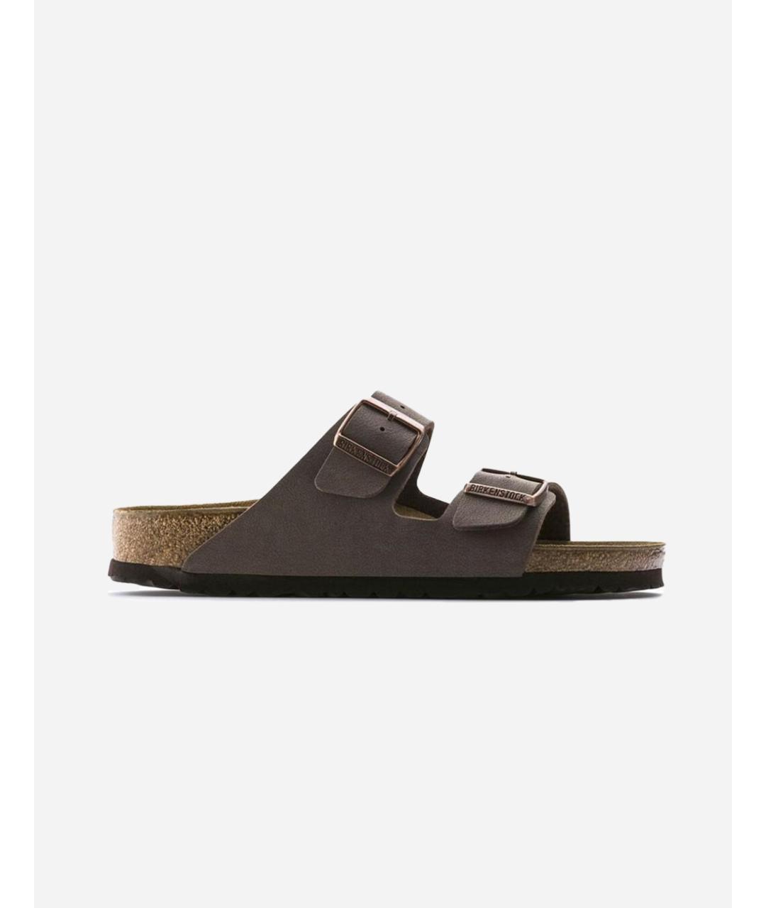 BIRKENSTOCK Коричневые кожаные босоножки, фото 3