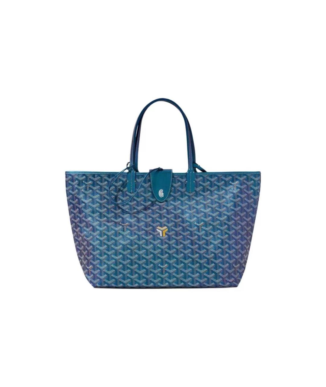 GOYARD Синяя кожаная сумка тоут, фото 1