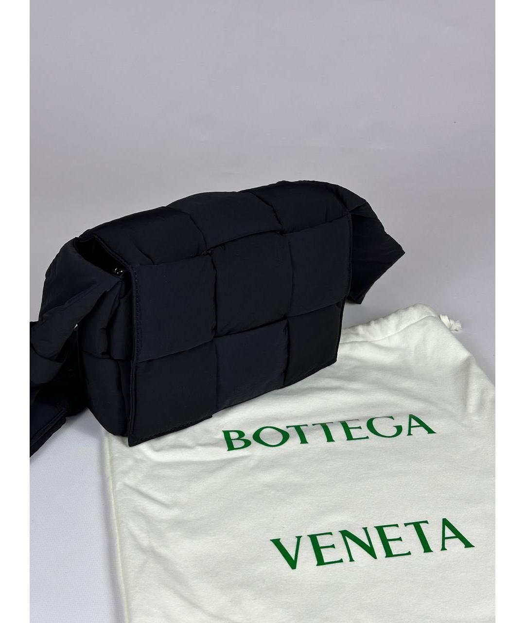 BOTTEGA VENETA Черная синтетическая сумка на плечо, фото 5