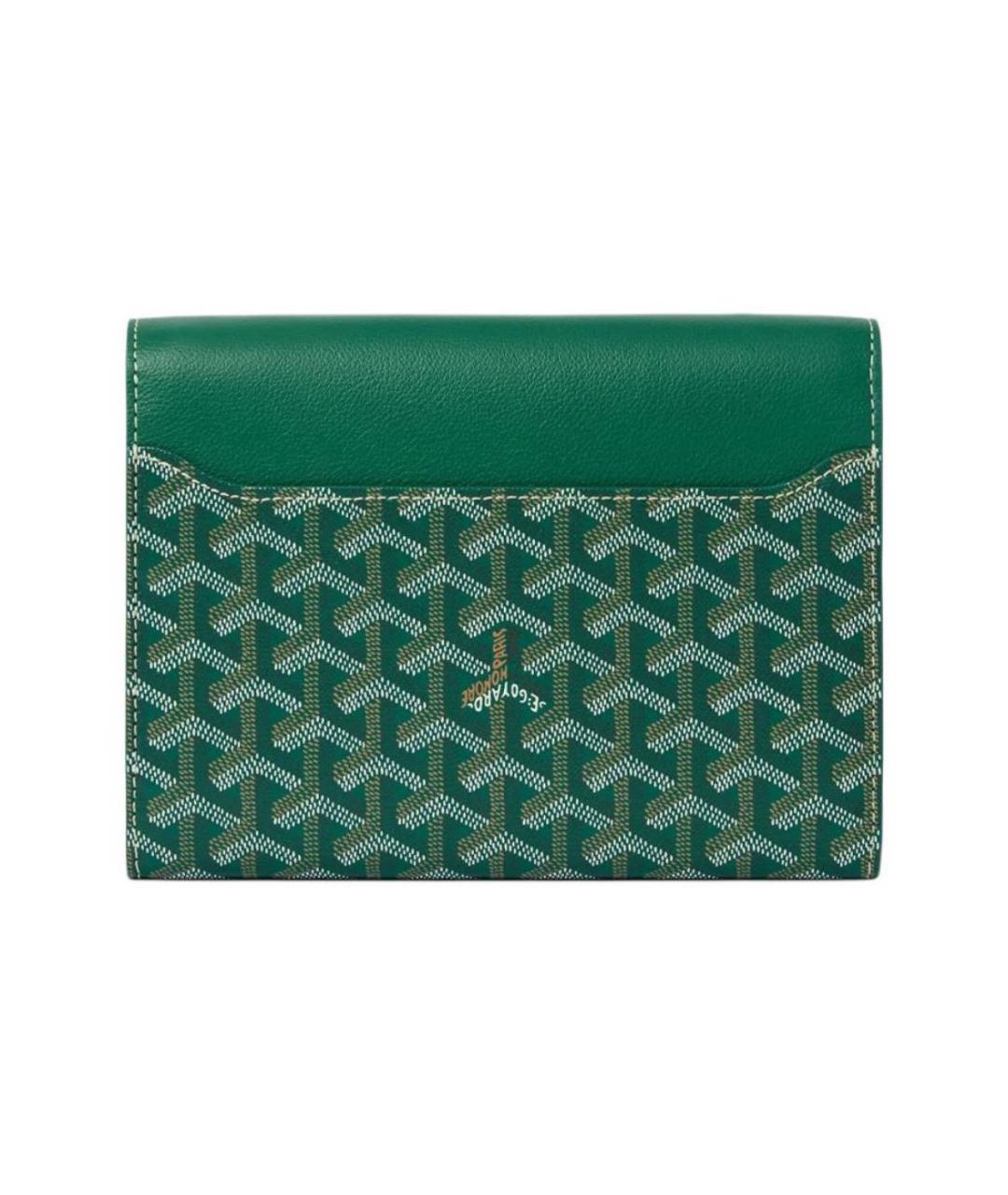 GOYARD Зеленая кожаная сумка на плечо, фото 3