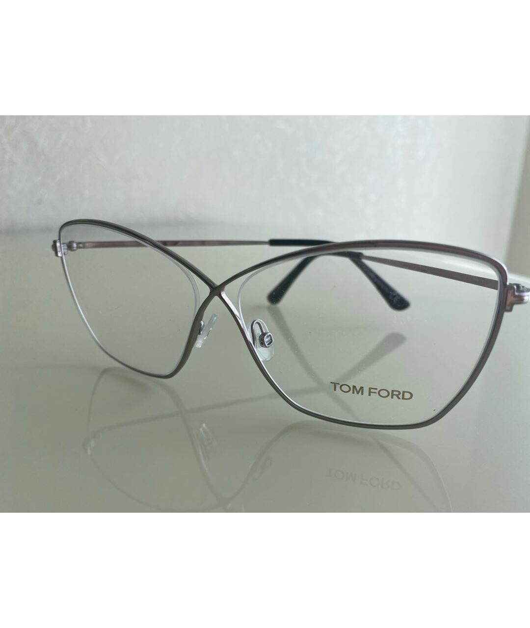 TOM FORD Серебряные металлические солнцезащитные очки, фото 2