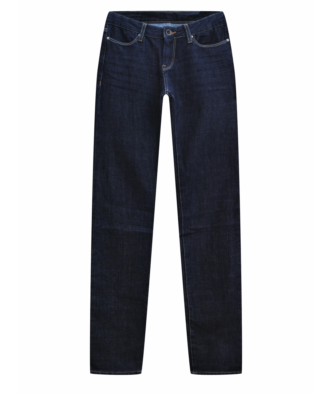 BA&SH Синие хлопко-эластановые джинсы слим, фото 1