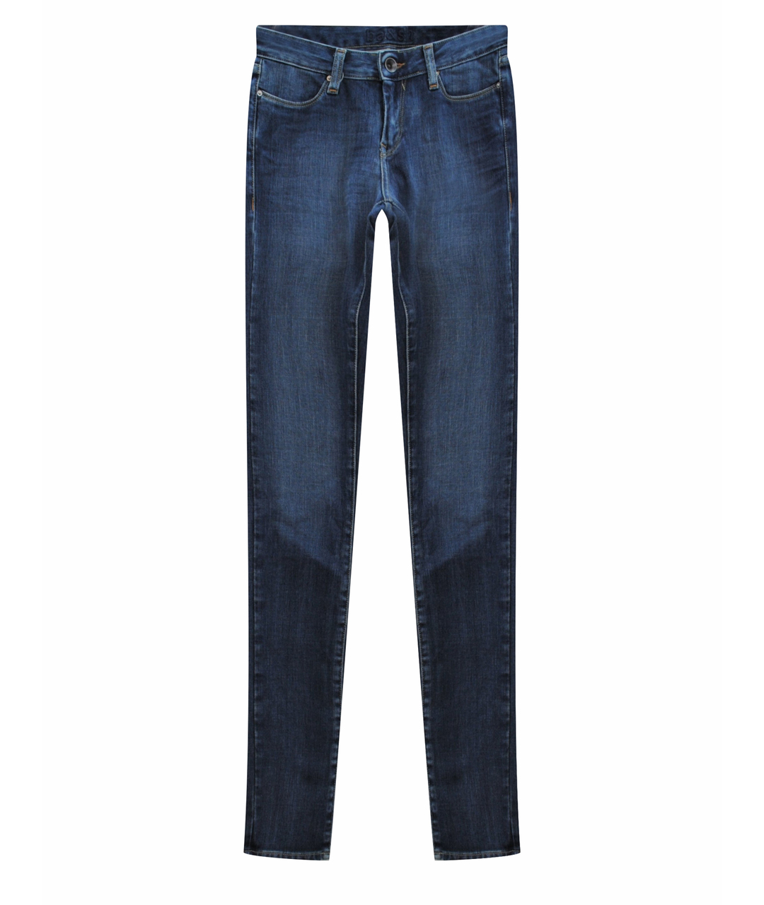 BA&SH Голубые хлопко-эластановые джинсы слим, фото 1