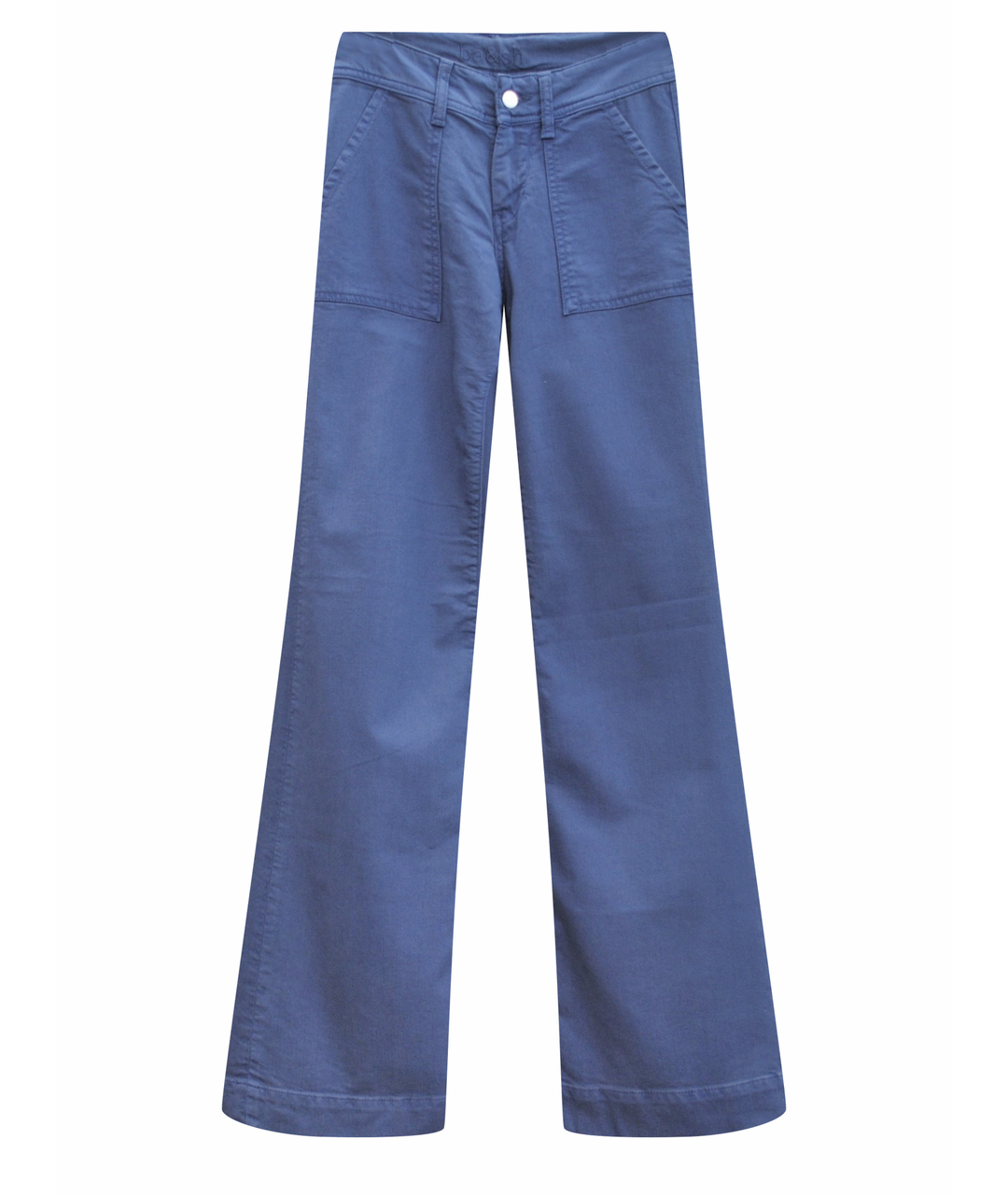 BA&SH Голубые хлопко-эластановые джинсы клеш, фото 1