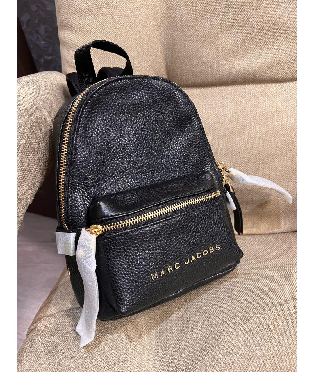 MARC JACOBS Черный кожаный рюкзак, фото 2