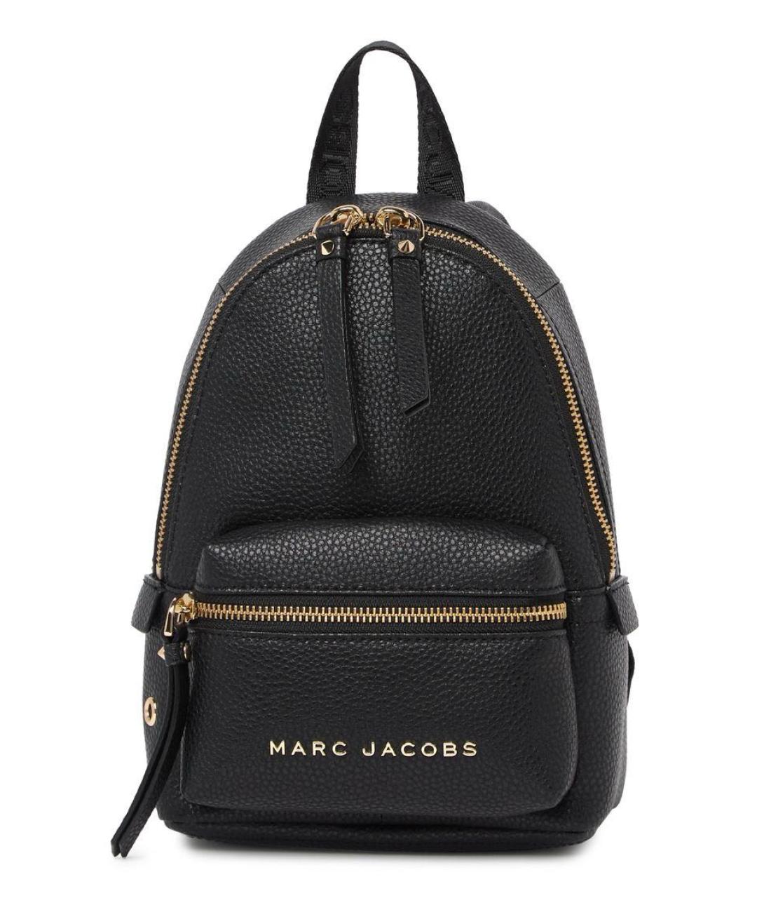 MARC JACOBS Черный кожаный рюкзак, фото 1