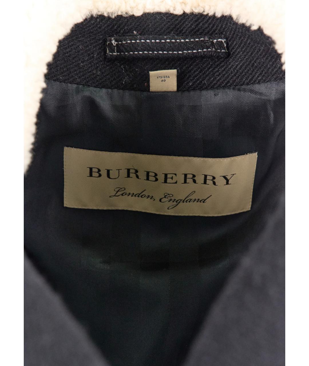 BURBERRY Черное пальто, фото 3