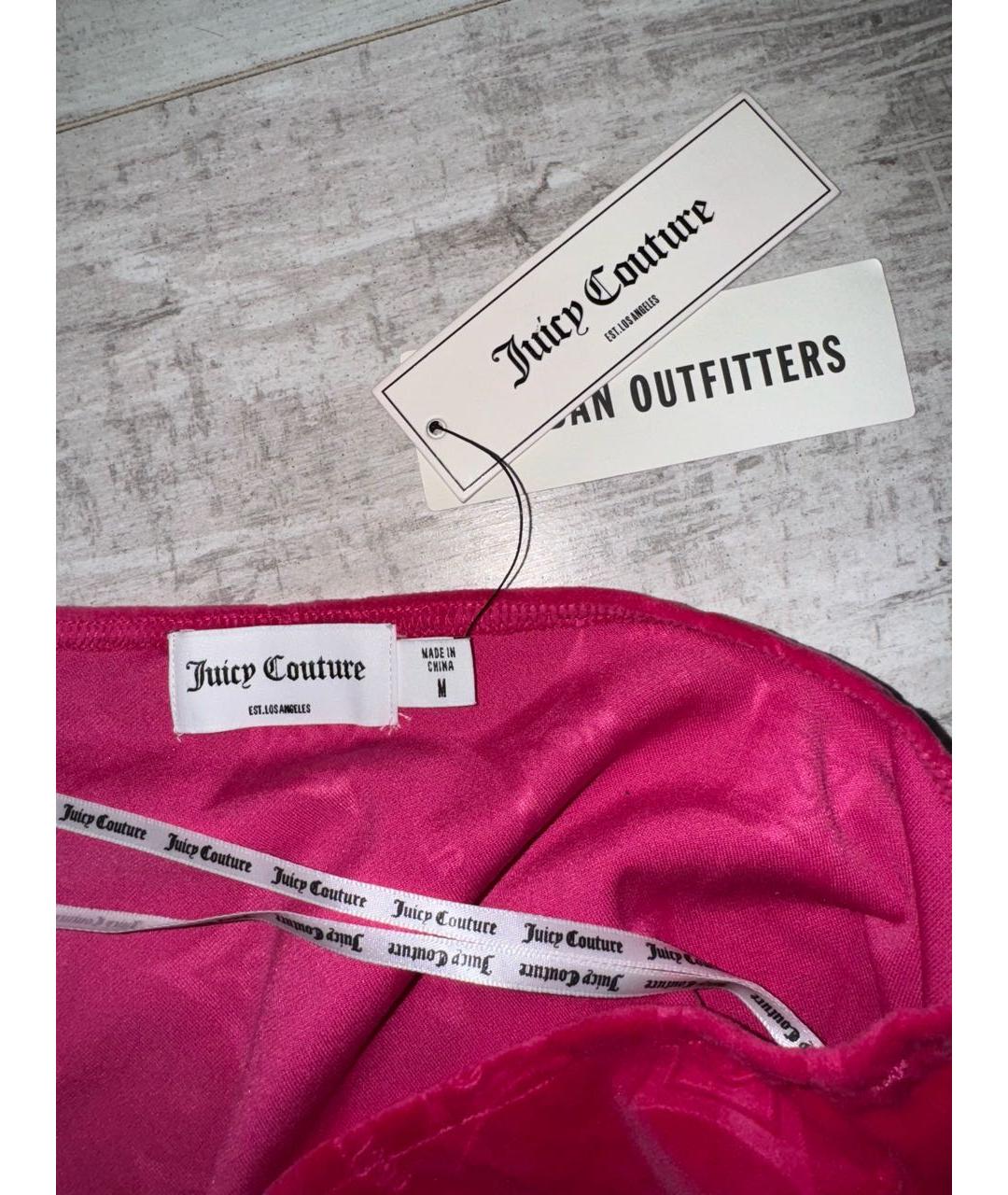 JUICY COUTURE Розовое полиэстеровое коктейльное платье, фото 3