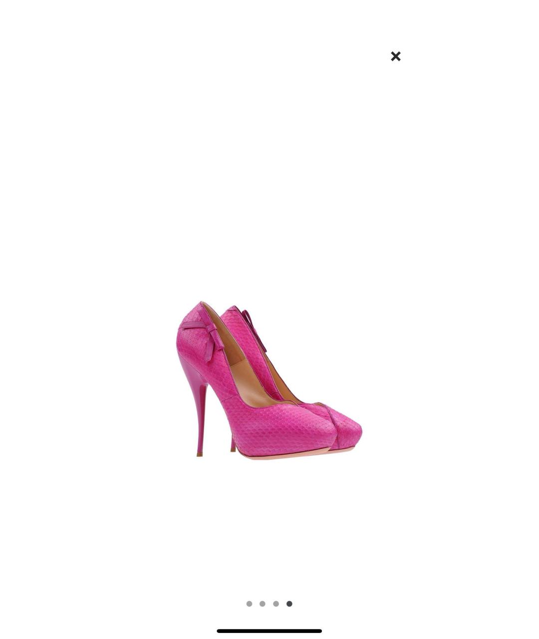 VICTOR AND ROLF Розовые кожаные туфли, фото 5