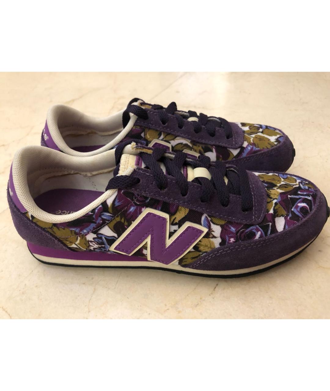 NEW BALANCE Фиолетовые текстильные кроссовки, фото 7